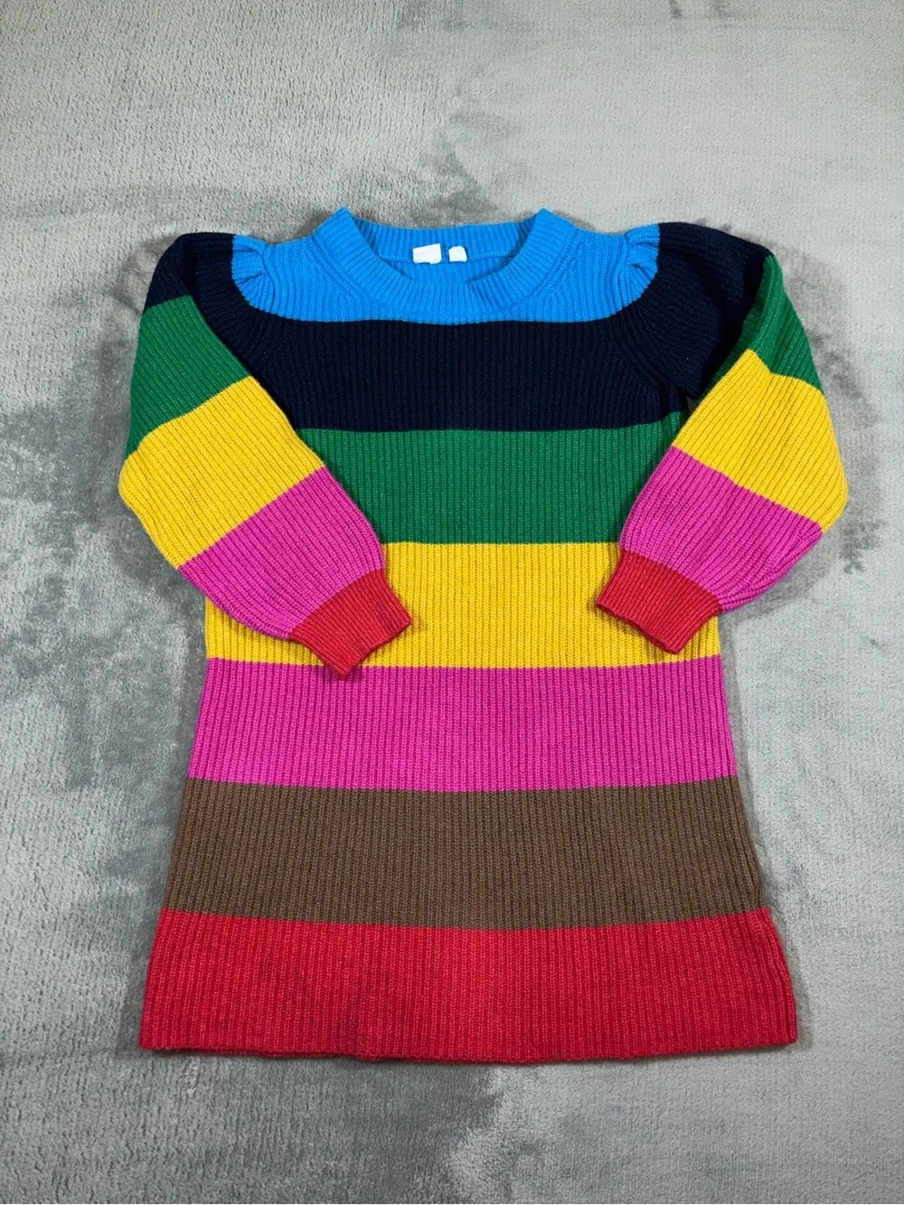 GAP Kids Multicolor Striped Knit Dress